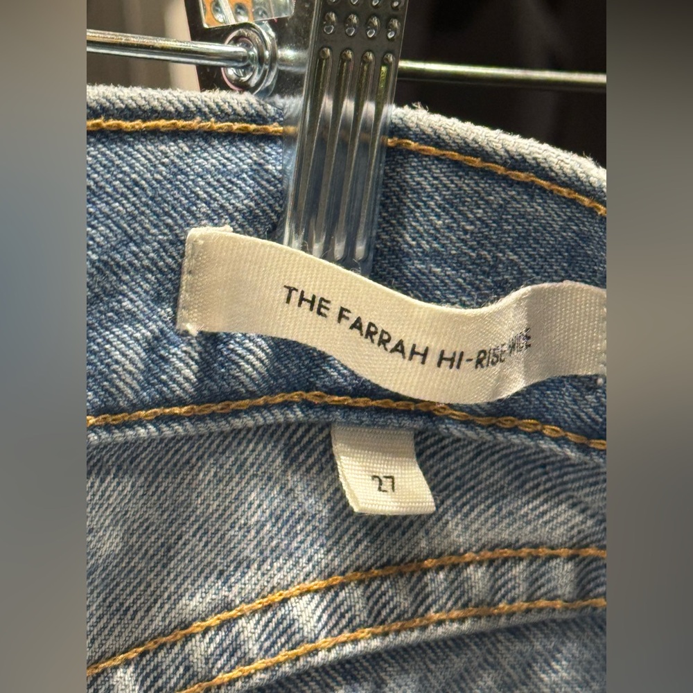 Denim Forum The Farrah Hi-Rise Wide Jeans Size 27 - Picture 3 of 7
